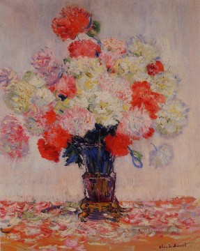  blumen - Vase Pfingstrosen Claude Monet impressionistische Blumen